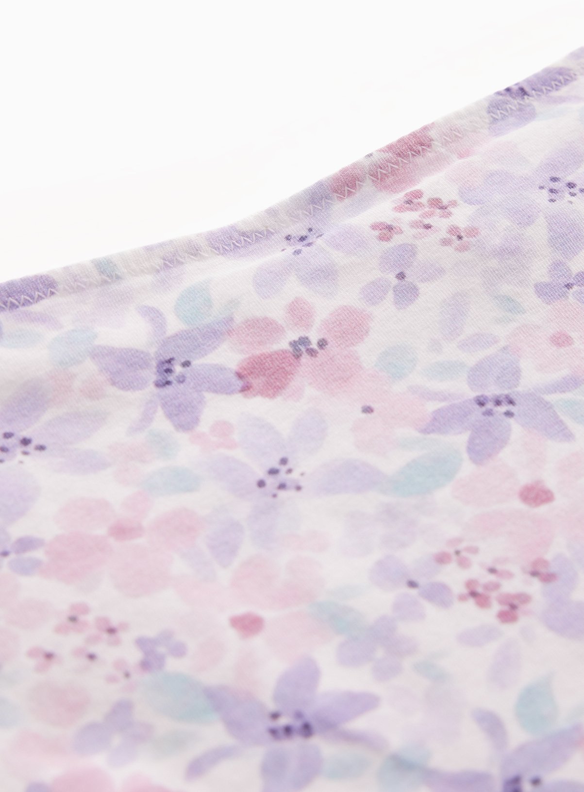 Pale Pink Floral Print Full Brief Knickers 8 - Image 4 thumbnail